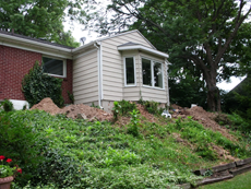 This home's addition was settling and causing foundation issues for the homeowner.