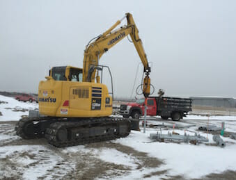 Kent's Foundation team worked on a commercial project at Detroit Metro Airport. 